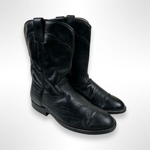 COWTOWN vintage 80s smooth quill ostrich roper boots